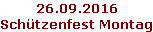 26.09.2016 Schützenfest Montag