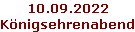 10.09.2022 Königsehrenabend