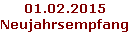 01.02.2015 Neujahrsempfang