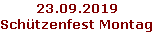 23.09.2019 Schützenfest Montag