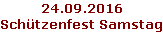 24.09.2016 Schützenfest Samstag