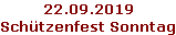 22.09.2019 Schützenfest Sonntag