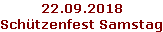 22.09.2018 Schützenfest Samstag