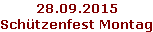 28.09.2015 Schützenfest Montag